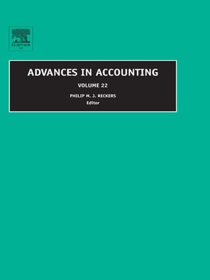 cover image of Advances in Accounting